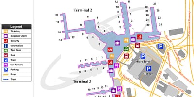 નકશો Tullamarine
